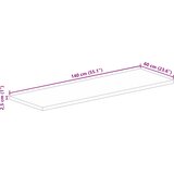 Stolna ploča 140x60x2,5 cm pravokutna masivno obnovljeno drvo | shoptok.hr