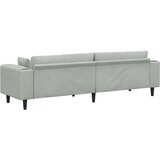SOFA Svijetlo siva 250 x 77 x 76 cm Baršun | Eponuda.com