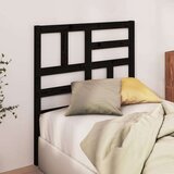  Uzglavlje za krevet crno 106 x 4 x 104 cm od masivne borovine Cijene