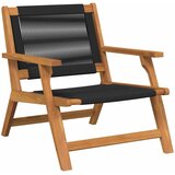  Vrtni namještaj 2 pcs Crna 67 x 76 x 73 cm Čvrsto drvo akacije | shoptok.hr