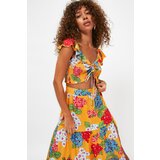 Trendyol Colorful Floral Pattern Viscose Beach Bottom-Top Set | shoptok.hr