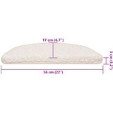  Prostirke za stepenice 20 kom 56x17x3 cm bijele poluokrugle | Shoptok.si