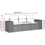  3-dijelni set vrtnih sofa od poliratana s jastucima bež | shoptok.hr