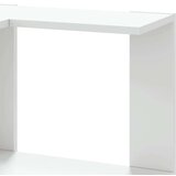  Kutni regal za knjige s 3 razine bijeli 50 x 50 x 102 cm drveni | shoptok.hr