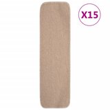 vidaXL Protuklizni otirači za stepenice 15 kom 75x20 cm bež pravokutni Cijene