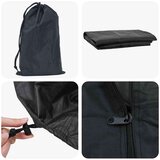vidaXL Pokrov za vanjski namještaj Crna 122 x 61 x 106 cm 420D tkanina | shoptok.hr