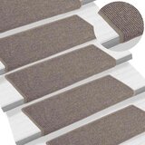 Prostirke za stepenice 15 kom 65x21x4 cm tamno bež pravokutni rub | shoptok.hr