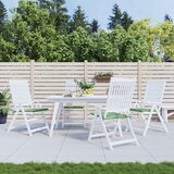  Jastučići za stolice 4 pcs Zelena i bijela 50 x 50 x 4 cm | shoptok.hr