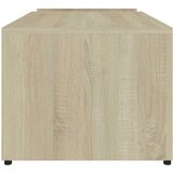  Stolić za kavu bijeli i hrast 90 x 45 x 35 cm konstruirano drvo Slike