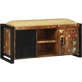  Klupa kabinet Šareni 100 x 35 x 50 cm Čvrsto drvo iz reciklaže | shoptok.hr