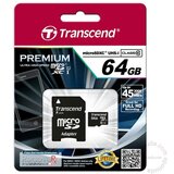 Transcend microSDXC 64GB Class 10 UHS-I U1 400x + SD Adapter Cijene