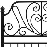  Za krevet crni metalni 100 x 200 cm | shoptok.hr