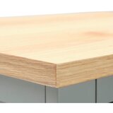 MID.YOU GARDEROBNA OMARA furnirano, masivno siva, naravne barve | Shoptok.si