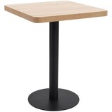vidaXL Bistro miza svetlo rjava 60x60 cm mediapan, (20625256) | Shoptok.si