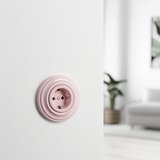  Kliklap - Retro kućna utičnica sa ramom SCHUKO 230V/16A staro-ružičasta | Eponuda.com