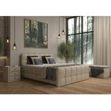 Premium Living Postelja Boxspring Brisbane, Barva Šampanjca, 120x220 | Shoptok.si