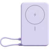Xiaomi magnetna prenosna baterija 10000mAh 33W z vgrajenim USB-C kablom in stojalom vijolične barve Cene