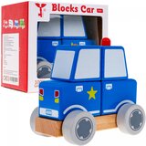  Drveni edukativni policijski auto za sastavljanje - Police Cene