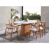 Hanah home soho - white, natural whitenatural dining | ePonuda.com