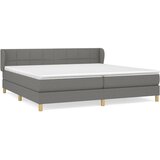 The Living Store Box spring postelja z vzmetnico temno siva 200x200 cm blago - Box Spring Postelja, (21503844) | Shoptok.si