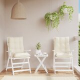  Jastuci za stolice s niskim naslonom 2 kom krem boje od tkanine | shoptok.hr