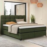Premium Living Postelja Boxspring Carmen C, Zelena, 180x200 | Shoptok.si