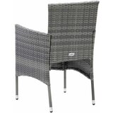  9-dijelni vrtni blagovaonski set od poliratana s jastucima crni Siva Dužina stola 190 cm | shoptok.hr
