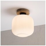  Stropna svetiljka HARMA WOOD 1xE27/15W/230V hrast/bela prečnik 20 cm | Eponuda.com