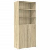  Visoka komoda boja hrasta 80x42,5x249 cm od konstruiranog drva | shoptok.hr