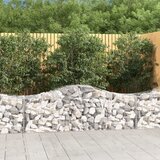 vidaXL Lučne gabionske košare 4 kom 200x50x60/80 cm pocinčano željezo Cijene