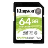 SD 64GB Class 10 Canvas Select Plus 100MBs Read,Class 10 UHS-I SDS2/64GB