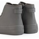Ombre Men's high top sneakers with zipper for easy donning - dark beige | Shoptok.si
