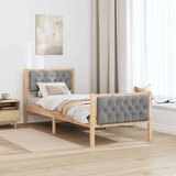  Okvir za krevet Svijetlo siva 80 x 200 cm tkanina | shoptok.hr