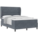  Krevet s opruga kutije Tamno siva 190 x 140 cm Baršun | shoptok.hr