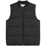 BATWING EMB PUFFER VEST Crna