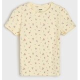 Sinsay Pamučna majica s cvjetnim uzorkom | shoptok.hr