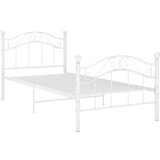 The Living Store Posteljni okvir bel kovinski 90x200 cm - Posteljni Okvir, (21525643) | Shoptok.si