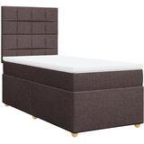  Krevet s oprugama i madracem tamnosmeđi 80x200 cm od tkanine | shoptok.hr