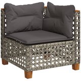  4-dijelni set vrtnih sofa od poliratana s jastucima sivi | shoptok.hr