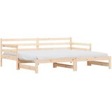  The Living Store Izvlečna dnevna postelja 80x200 cm trdna borovina - Izvlečna Dnevna Postelja, (21501265) | Shoptok.si