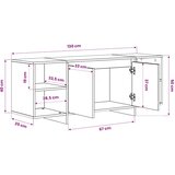  TV ormarić Artisan hrast 130x35x50 cm izrađeno drvo | shoptok.hr