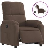 Maison Chic Električni naslanjač - Relax naslanjač rjava tkanina iz mikrovlaken, (22062610) | Shoptok.si