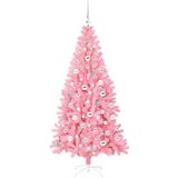vidaXL Božično drevo med 300 LED z stojalom Roza 180 cm PVC | Shoptok.si