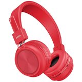 hoco. Slušalke brezžične/žične, Bluetooth, 8h delovanja, mikrofon - W25 Promise Rdeče | Shoptok.si