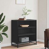 vidaXL Komoda črna 68x35x76 cm inženirski les in kovina | Shoptok.si