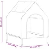  Kućica za kućne ljubimce Crna 90 x 65 x 83 cm Čelik | shoptok.hr