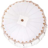 vidaXL Senčnik Krem 210-220 cm Bombažne tkanine & Les & Bambus | Shoptok.si