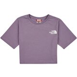The North Face Girls S/S Crop Simple Dome Tee Ljubičasta Cijene