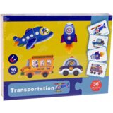  Magnetska slagalica s kartama s motivima vozila | shoptok.hr