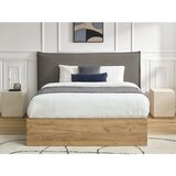 Bobochic Paris Sivi/smeđe-sivi podstavljeni tapecirani/od iverice bračni krevet s prostorom za odlaganje s podnicom 180x200 cm Charlie – | shoptok.hr